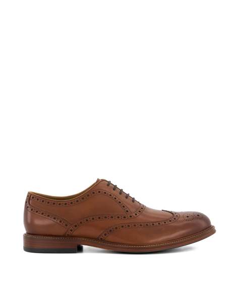 Dune London Solihull brogues shoe in tan - view 1