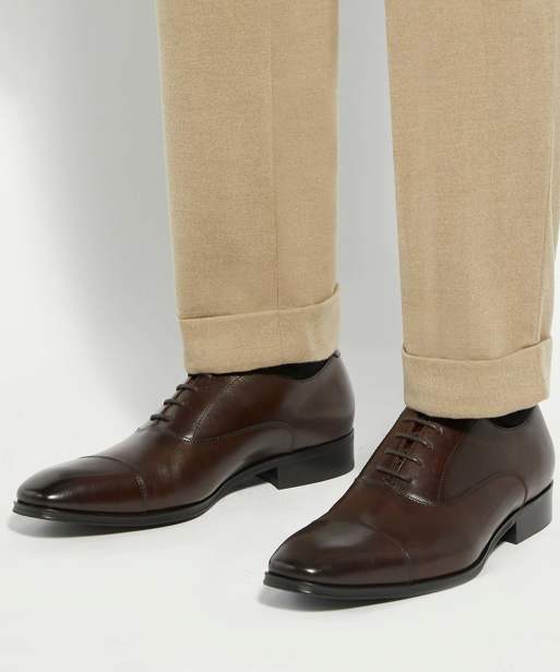 Dune London Solver oxford shoes in brown, 4 of 4