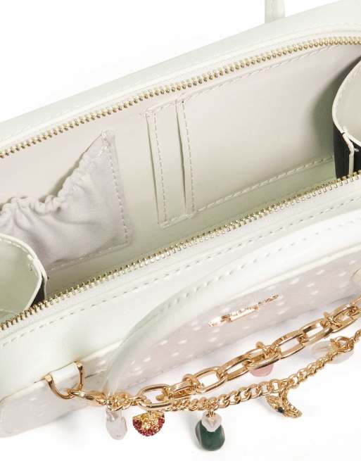 Dune London Song micro bag in white, 2 of 4
