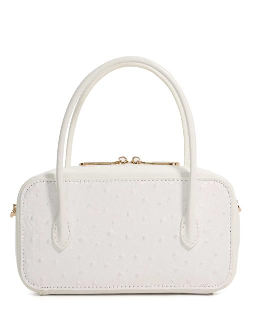 Dune London Song micro bag in white, 3 of 4