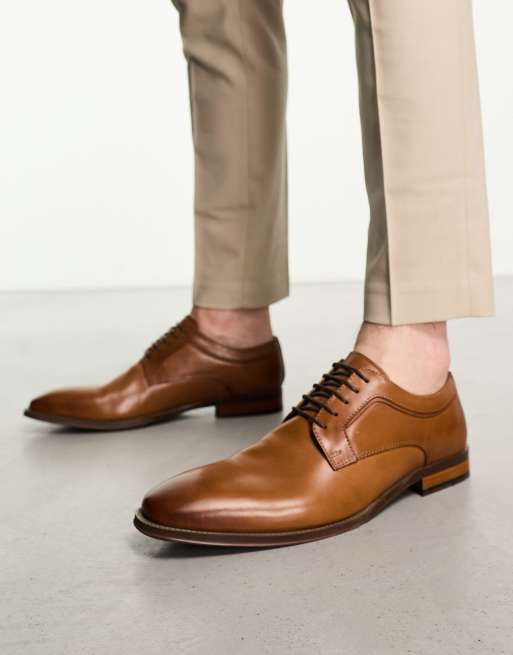 Dune London – Sputnick – Schnürschuhe aus braunem Leder