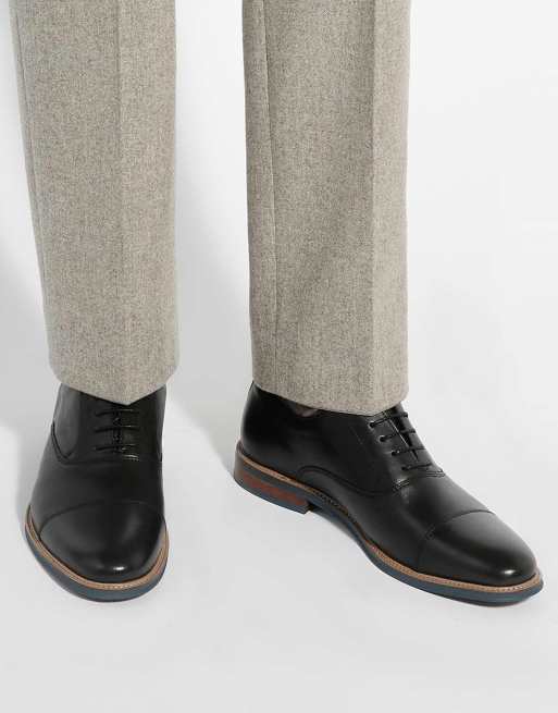Dune London Stanlakes lace up shoes in black, 2 of 4