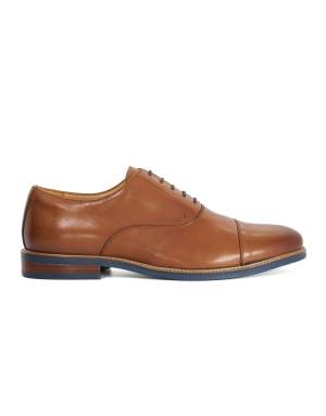 Dune London Stanlakes lace up shoes in tan