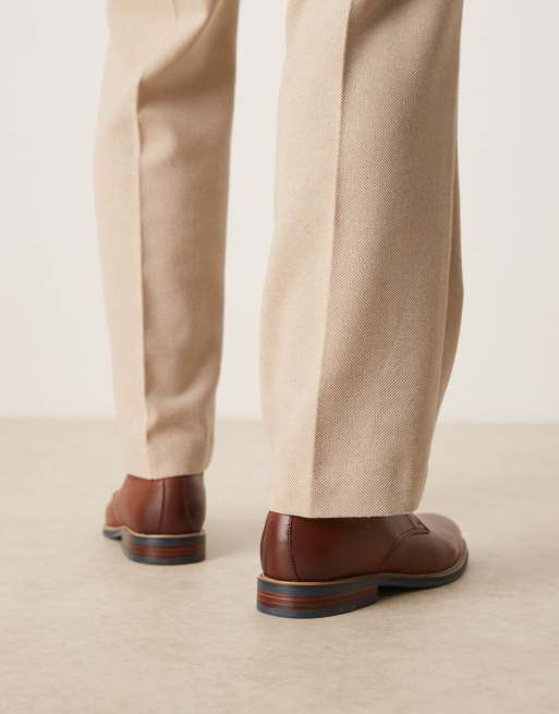 Dune London Stanley brogues in tan, 3 of 4