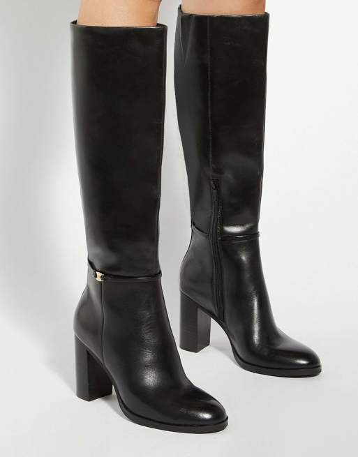 Dune London Starlling knee high boots in black, 3 of 5