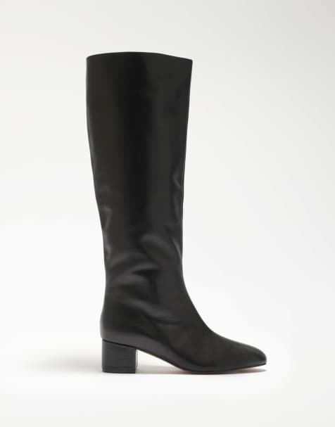 Dune London Stunned knee high boots in black - view 1