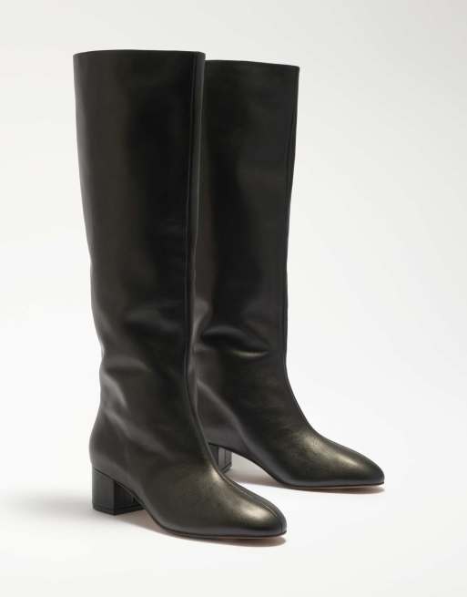 Dune London Stunned knee high boots in black, 3 of 3