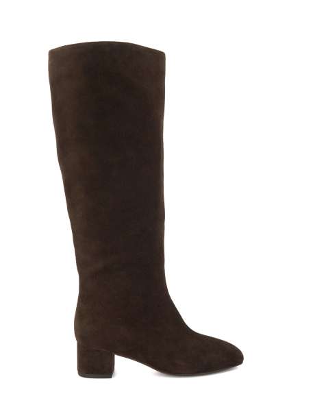 Dune London Stunned knee high boots in brown - view 1