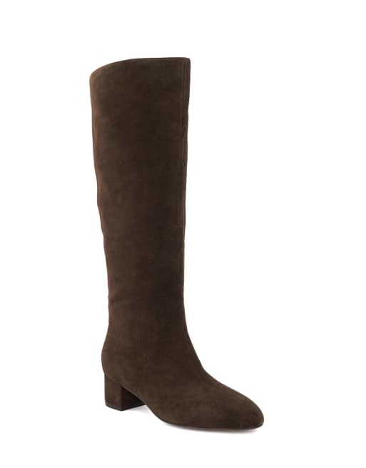 Dune London Stunned knee high boots in brown, 3 of 3