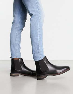 Dune London - Svarta Chelseaboots-Svart/A
