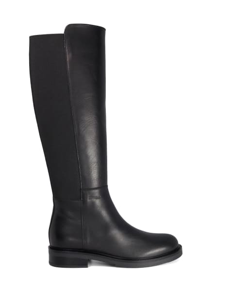 Dune London Tallos knee high boots in black - view 1