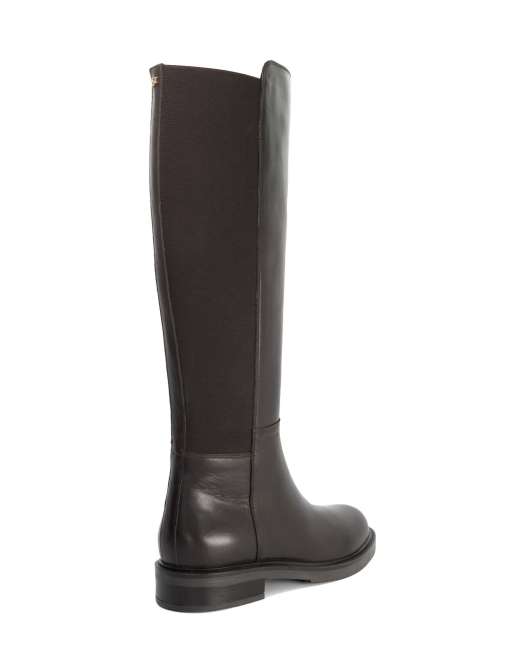 Dune London Tallos knee high boots in brown, 2 of 3