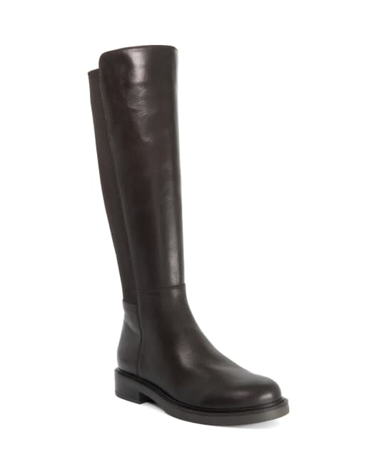 Dune London Tallos knee high boots in brown, 3 of 3