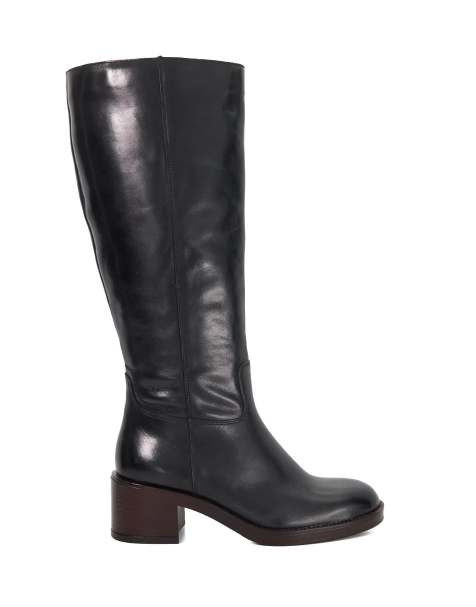 Dune London Tammies knee high boots in black - view 1