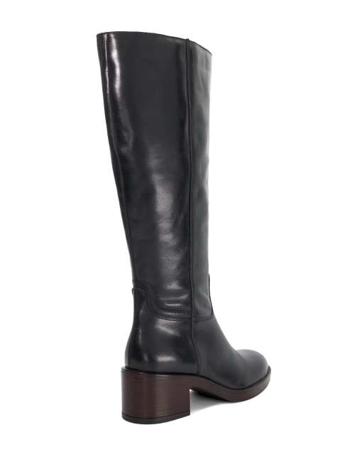 Dune London Tammies knee high boots in black, 2 of 4