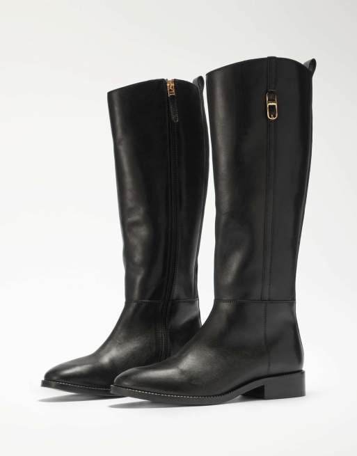 Dune London Tanvie knee high boots in black, 3 of 3
