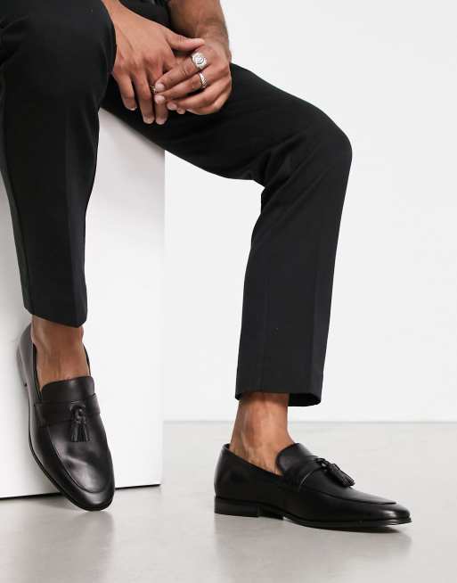 Dune London tassel front loafer in black | ASOS