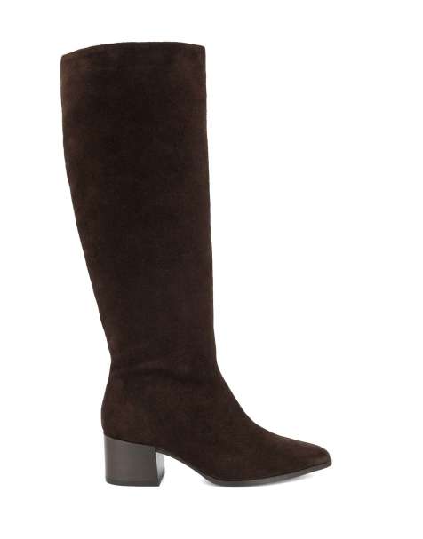 Dune London Tautly knee high boots in brown - view 1