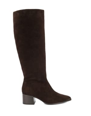 Dune London Tautly knee high boots in brown