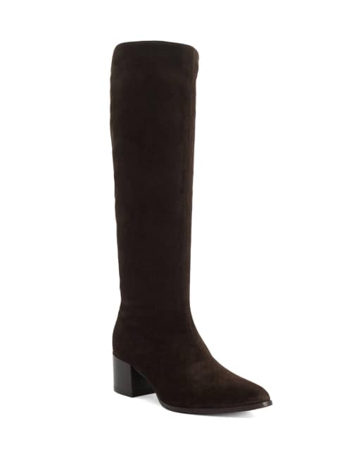 Dune London Tautly knee high boots in brown, 3 of 3