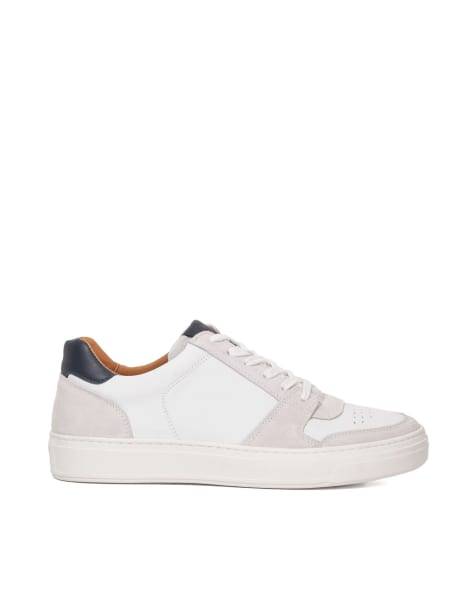 Dune London Tawly trainers in white - view 1