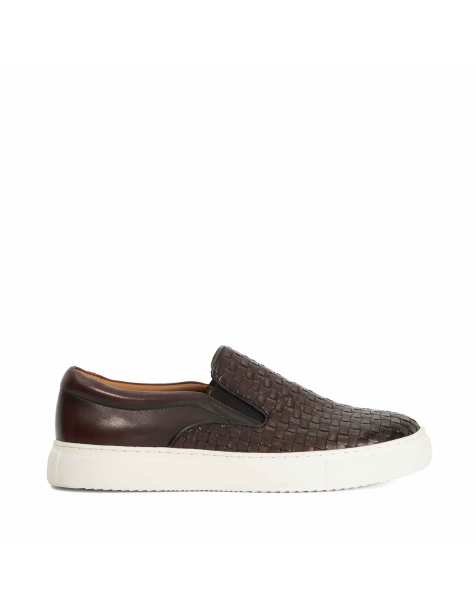 Dune London Tayo trainers in brown - view 1