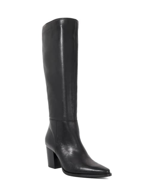 Dune London Tenna knee high boots in black, 4 of 4