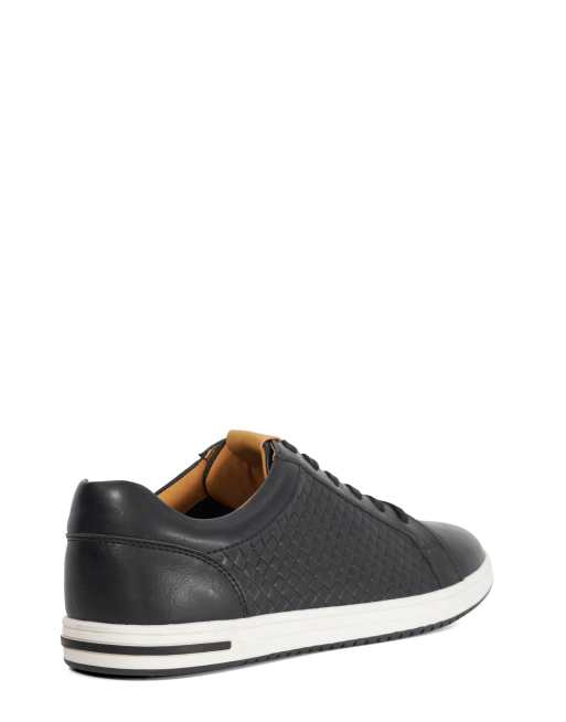 Dune London Tezzy weave trainers in black, 3 of 4