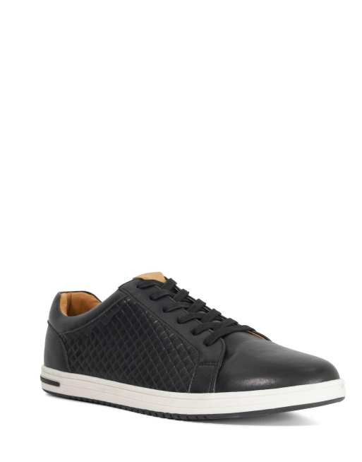 Dune London Tezzy weave trainers in black, 4 of 4