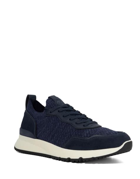 Dune London Thorny trainers shoe in navy - view 1