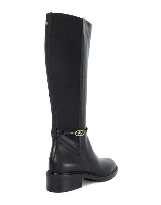 Brown Dune Patsie D Boots Pap Black