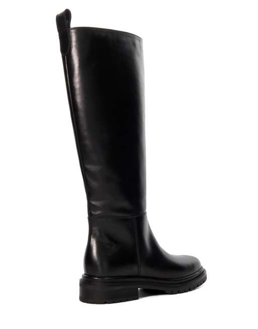 Dune London Tilings knee high boots in black, 2 of 4