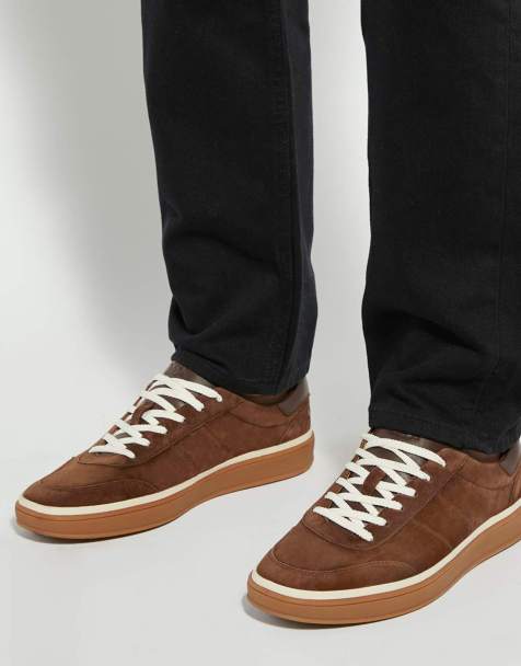 Dune London Tony trainers in brown - view 1