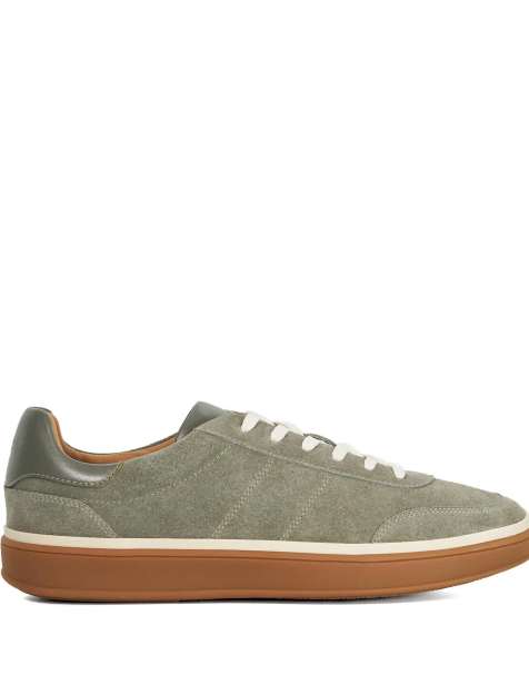 Dune London Tony trainers in pale_green - view 1
