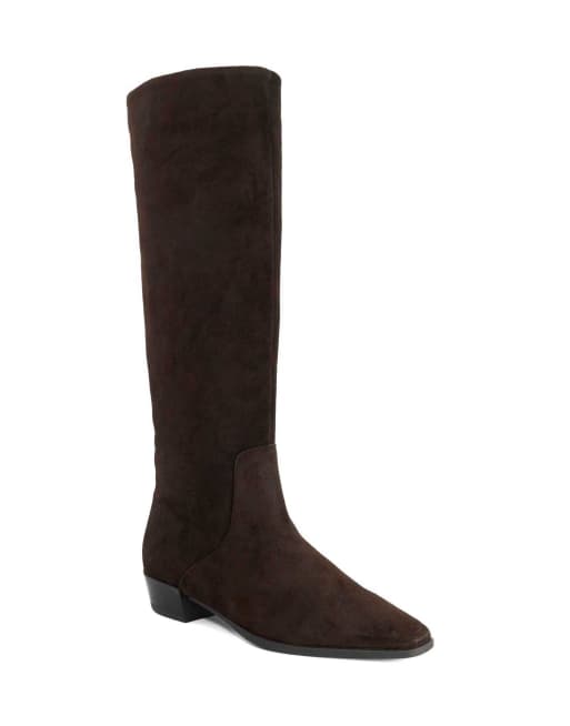 Dune London Torrie knee high boots in brown, 3 of 3