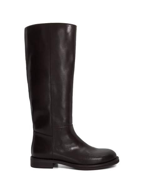 Dune London Tova knee high boots in brown - view 1