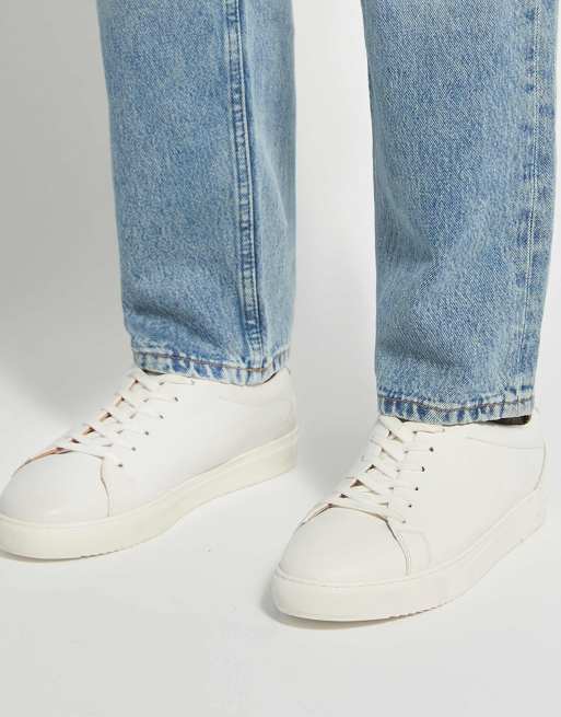 Dune London Trevons trainers in white, 4 of 4