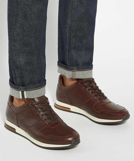 Dune London Trilogy trainers in brown, 4 of 4