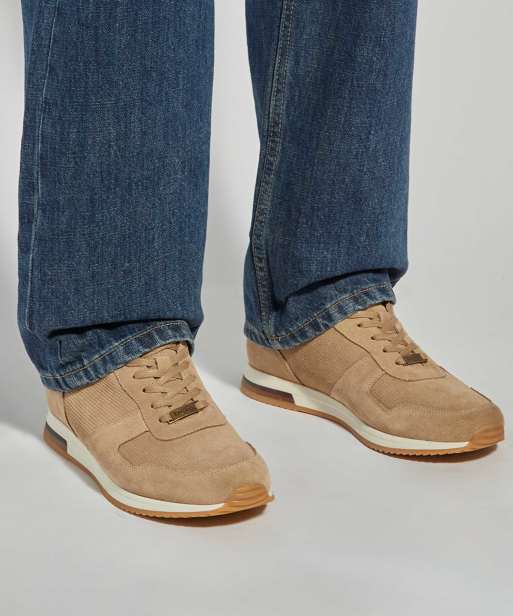 Dune London Trilogy trainers in sand, 2 of 4