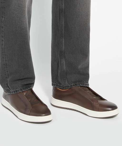 Dune London Troys trainers in brown, 3 of 5