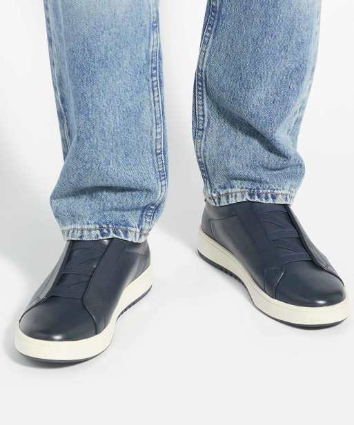 Dune London Troys trainers in navy, 3 of 5