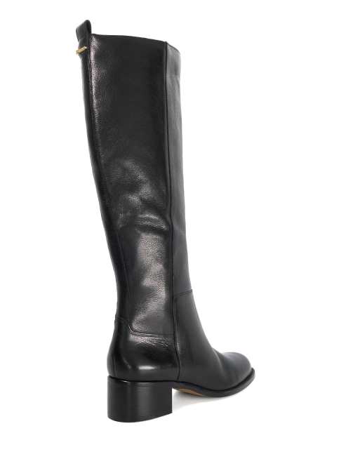 Dune London Turner knee high boots in black, 2 of 4