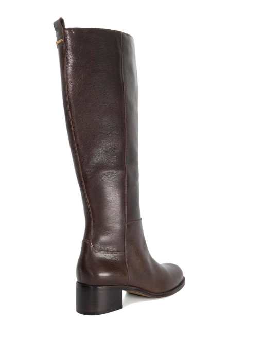 Dune London Turner knee high boots in brown, 2 of 4