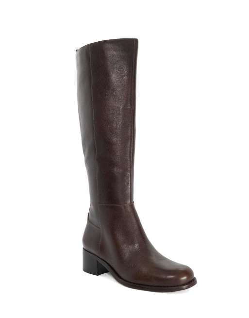 Dune London Turner knee high boots in brown, 4 of 4