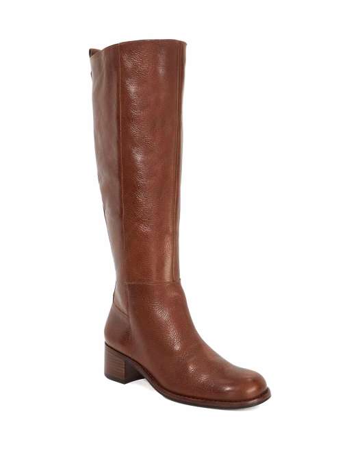Dune London Turner knee high boots in tan, 4 of 4