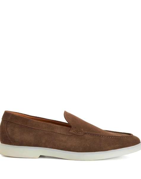 Dune London Wide fit boltman wf casual shoes in dark taupe - view 1