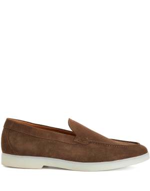 Dune London Wide fit boltman wf casual shoes in dark taupe