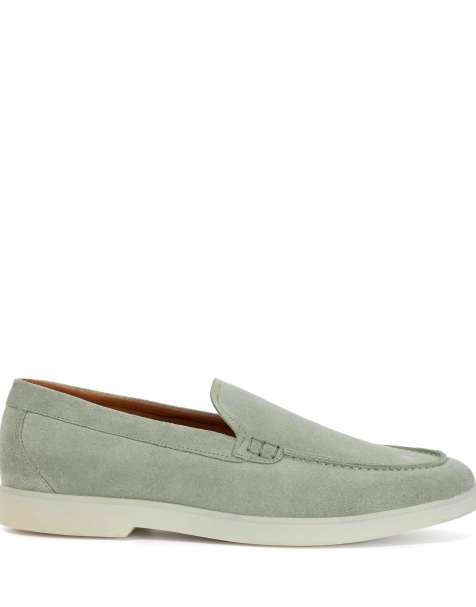 Dune London Wide fit boltman wf casual shoes in pale_green - view 1