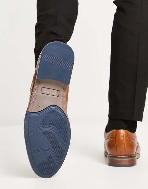 Dune London Wide Fit – Brązowe sznurowane brogsy, 2 z 4