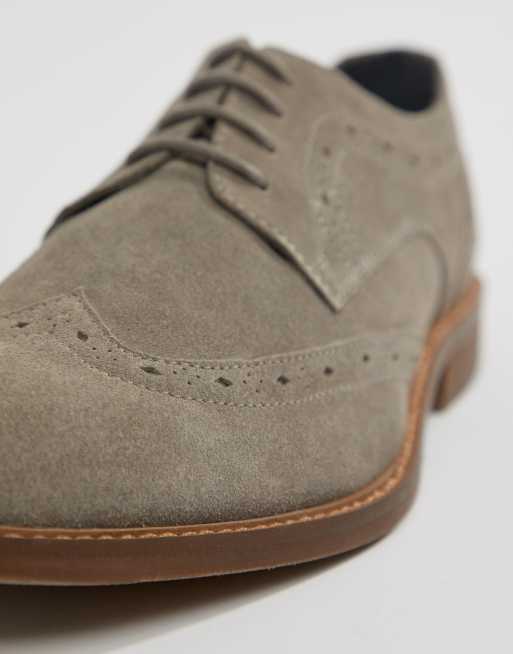 Dune hot sale suede brogues